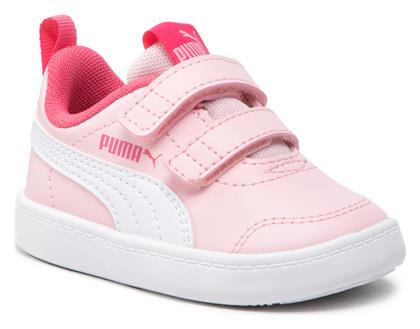 Puma Παιδικά Sneakers Courtflex με Σκρατς Ροζ από το Cosmossport