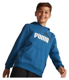 Puma Παιδικό Φούτερ με Κουκούλα και Τσέπες Μπλε Essentials 2