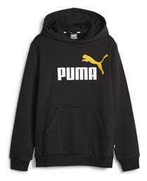 Puma Παιδικό Φούτερ με Κουκούλα και Τσέπες Μαύρο από το SportsFactory