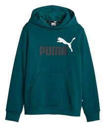 Puma Παιδικό Φούτερ με Κουκούλα Πράσινο Essentials