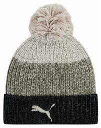 Puma Pom Pom Beanie Unisex Σκούφος Πλεκτός σε Γκρι χρώμα
