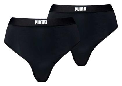 Puma Ψηλόμεσα Γυναικεία Slip 2Pack Μαύρα