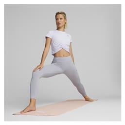 Puma Studio Yogini Lite Twist Γυναικείο Αθλητικό Crop Top Κοντομάνικο Λιλά Λιλά