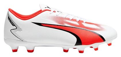 Puma Ultra Play FG/AG Χαμηλά Ποδοσφαιρικά Παπούτσια με Τάπες Λευκά από το Spartoo