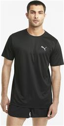 Puma Vorite Ανδρικό T-shirt Μαύρο με Λογότυπο