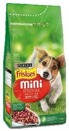 Purina Friskies Mini Menu 1.5kg Ξηρά Τροφή για Ενήλικους Σκύλους Μικρόσωμων Φυλών με Λαχανικά και Μοσχάρι