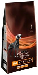 Purina Pro Plan Veterinary Diets OM Obesity Management 12kg Ξηρά Τροφή Διαίτης για Ενήλικους Σκύλους με Καλαμπόκι και Πουλερικά