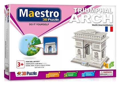 Puzzle 3D Puzzle Triumphal Arch 3D 29 Κομμάτια από το Plus4u