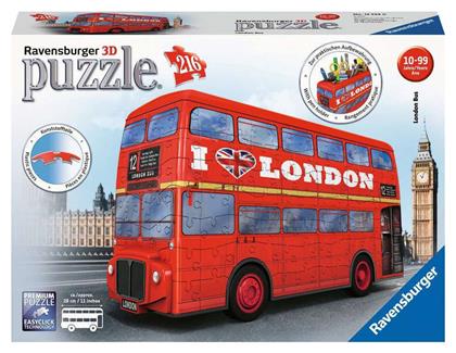 Puzzle London Bus 3D 216 Κομμάτια από το Designdrops