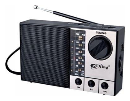 PX-711BT Φορητό Ραδιόφωνο Επαναφορτιζόμενο με Bluetooth και USB Μαύρο