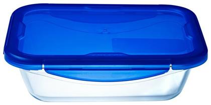 Pyrex Cook & Go Δοχείο Φαγητού Γυάλινο Μπλε Κατάλληλο για Φούρνο Μικροκυμάτων 3300ml
