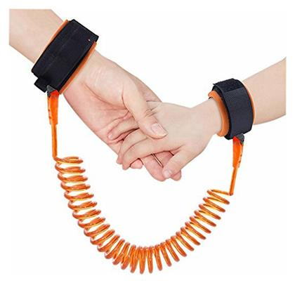 Queen Mother Anti Lost Προστατευτικό Ασφαλείας για τη Βόλτα από Ύφασμα σε Πορτοκαλί Χρώμα 150εκ.