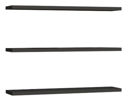 Ράφια Τοίχου Edna 3τμχ 60x14.5x1.8εκ. Ανθρακί