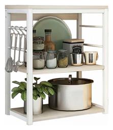 Ραφιέρα Δαπέδου Cayde 50x30x71.5εκ. Λευκή