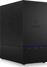 Icy Box IB-RD3621U3 Θήκη για 2 Σκληρούς Δίσκους 3.5'' SATA III με σύνδεση USB 3.0 σε χρώμα