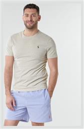 Ralph Lauren Ανδρικό T-shirt Μπεζ με Λογότυπο