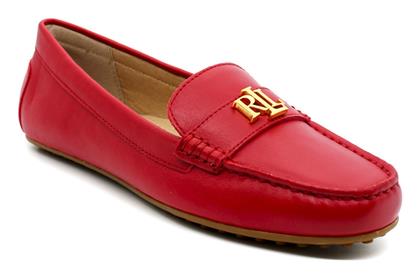 Ralph Lauren Δερμάτινα Γυναικεία Loafers σε Κόκκινο Χρώμα από το Wizzy