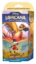 Ravensburger Lorcana Tcg - Into The Inklands: Starter Deck (ruby & Sapphire) Deck