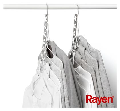 Rayen Κρεμάστρα Ντουλάπας Αναδιπλούμενη Πολλαπλών Θέσεων 4τμχ (2018.01)