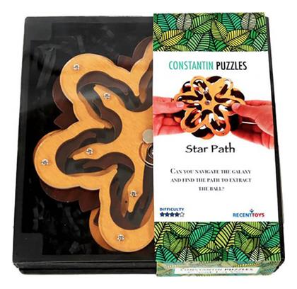 Recent Toys Costantin Puzzles: Star Path Λαβύρινθος από Ξύλο για 6+ Ετών J8