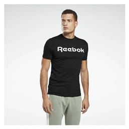 Reebok Graphic Series Linear Ανδρικό T-shirt Μαύρο με Λογότυπο