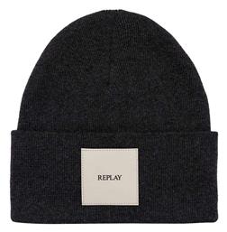 Replay Beanie Γυναικείος Σκούφος Πλεκτός σε Μαύρο χρώμα