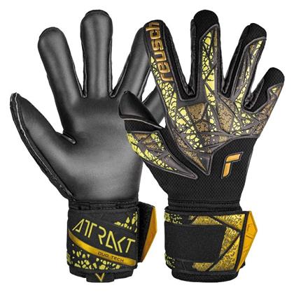 Reusch Attrakt Duo Finger Support Γάντια Τερματοφύλακα Ενηλίκων Μαύρα