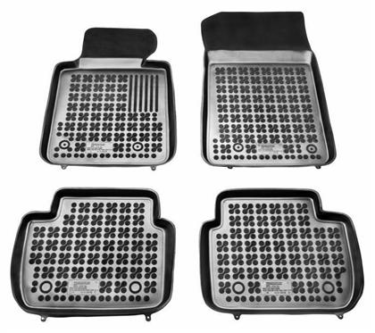 Rezaw Plast Σετ Μπροστινά και Πίσω Πατάκια Τύπου Σκαφάκι 4τμχ από Λάστιχο για BMW Σειρά 3 1998-2007 Αριστεροτίμονα Μαύρα