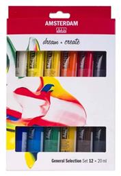 Royal Talens Amsterdam All Acrylics Standard General Selection 20ml 12τμχ από το Public