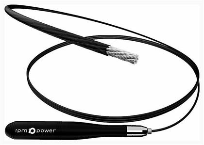 RPM Power Σχοινάκι Γυμναστικής Μαύρο με Ρυθμιζόμενο Μήκος