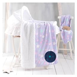 Rythmos Κουβέρτα Αγκαλιάς & Λίκνου Starday Fleece Λιλά Lila 80x110εκ.