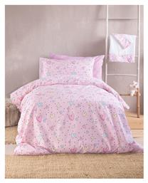 Rythmos Pop Hearts Σετ Παιδική Παπλωματοθήκη Μονή με Μαξιλαροθήκη Βαμβακερή Pop Hearts 160x250εκ.