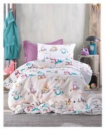 Rythmos Σετ Ημίδιπλα Numbers Λευκό 160x260cm