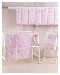 Rythmos Σετ Βρεφική Παπλωματοθήκη με Μαξιλαροθήκη Pop Hearts Πολύχρωμη 110x160εκ.