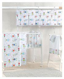 Rythmos Σετ Βρεφική Παπλωματοθήκη με Μαξιλαροθήκη Robot Chat Πολύχρωμη 110x160εκ.