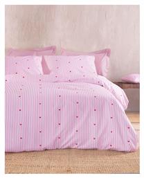 Rythmos Young Heart Σετ Παιδικές Μαξιλαροθήκες από 100% Βαμβάκι 50x70εκ. Ροζ