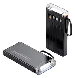 S106 Power Bank 10000mAh 20W με Θύρα USB-A και Θύρα USB-C Μαύρο από το Filinda