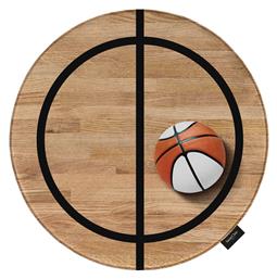 Saint Clair Hoop Παιδικό Χαλί Μπεζ Στρογγυλό με Διάμετρο 100cm
