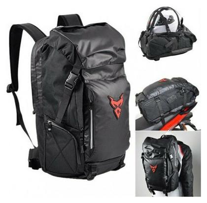 Σακίδιο Πλάτης Αναβάτη MC-0108 Αδιάβροχο Μαύρο/Κόκκινο 28lt