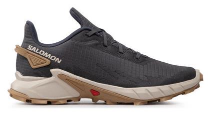 Salomon Alphacross 4 Ανδρικά Αθλητικά Παπούτσια Trail Running Ebony / Rainy Day / Phantom από το Cosmossport