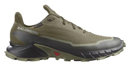 Salomon Alphacross 5 Ανδρικά Αθλητικά Παπούτσια Trail Running Πράσινα Αδιάβροχα με Μεμβράνη Gore-Tex