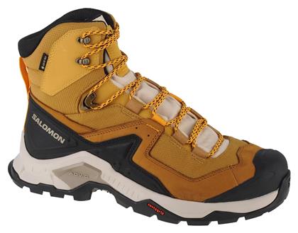 Salomon Quest Element Ανδρικά Ορειβατικά Μποτάκια Αδιάβροχα με Μεμβράνη Gore-Tex Cumin / Bleached Sand / Saffron