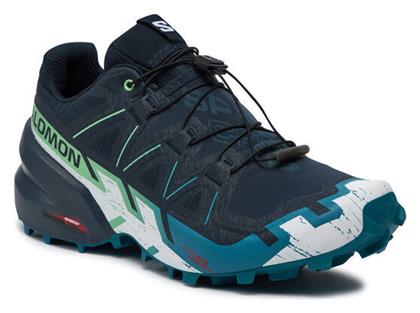 Salomon Speedcross 6 Ανδρικά Αθλητικά Παπούτσια Trail Running Carbon / Tahitian Tide / White