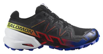 Salomon Speedcross 6 GTX Αθλητικά Παπούτσια Trail Running Αδιάβροχα με Μεμβράνη Gore-Tex Black / Surf The Web / Safety Yellow