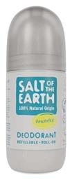 Salt of the Earth Unscented Refillable Αποσμητικό σε Roll-On 75ml