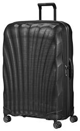 Samsonite C-Lite Μεγάλη Βαλίτσα με ύψος 81cm σε Μαύρο χρώμα