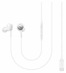 Samsung EO-IC100BWEGEU Bulk In-ear Handsfree Ακουστικά με Βύσμα USB-C Λευκό