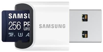 Samsung PRO Ultimate microSDXC 256GB Class 10 U3 V30 A2 UHS-I με USB Reader