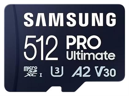 Samsung PRO Ultimate microSDXC 512GB Class 10 U3 V30 A2 UHS-I