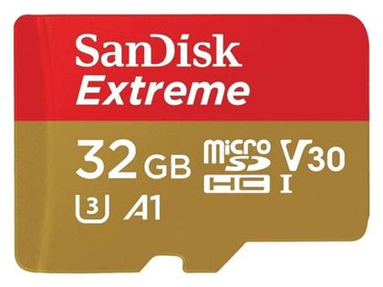 Sandisk Extreme microSDHC 32GB Class 10 U3 V30 A1 UHS-I